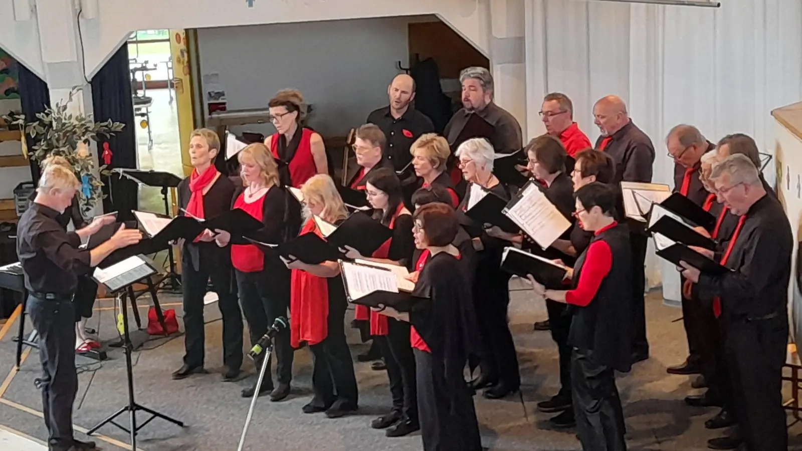 Die Gospel Voices Schwabhausen bei ihrem Konzert in Aichach. (Foto: Gospel Voices Schwabhausen )