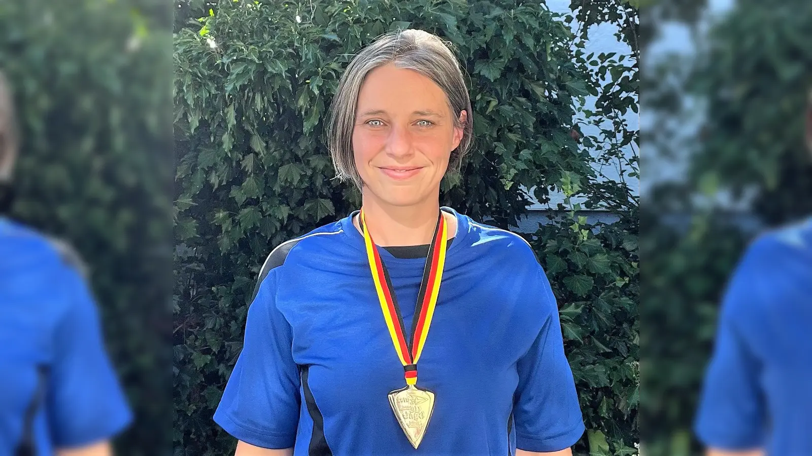 Sabine Gunst, die neue Deutsche Meisterin im Langbogen. (Foto: Ruth Sehlke / Bogenschützen Sittenbach)