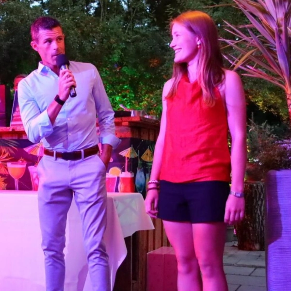 Caroline Steingrübner und Philipp Uscharewitz, die Titelverteidiger vom Vorjahr. (Foto: se)
