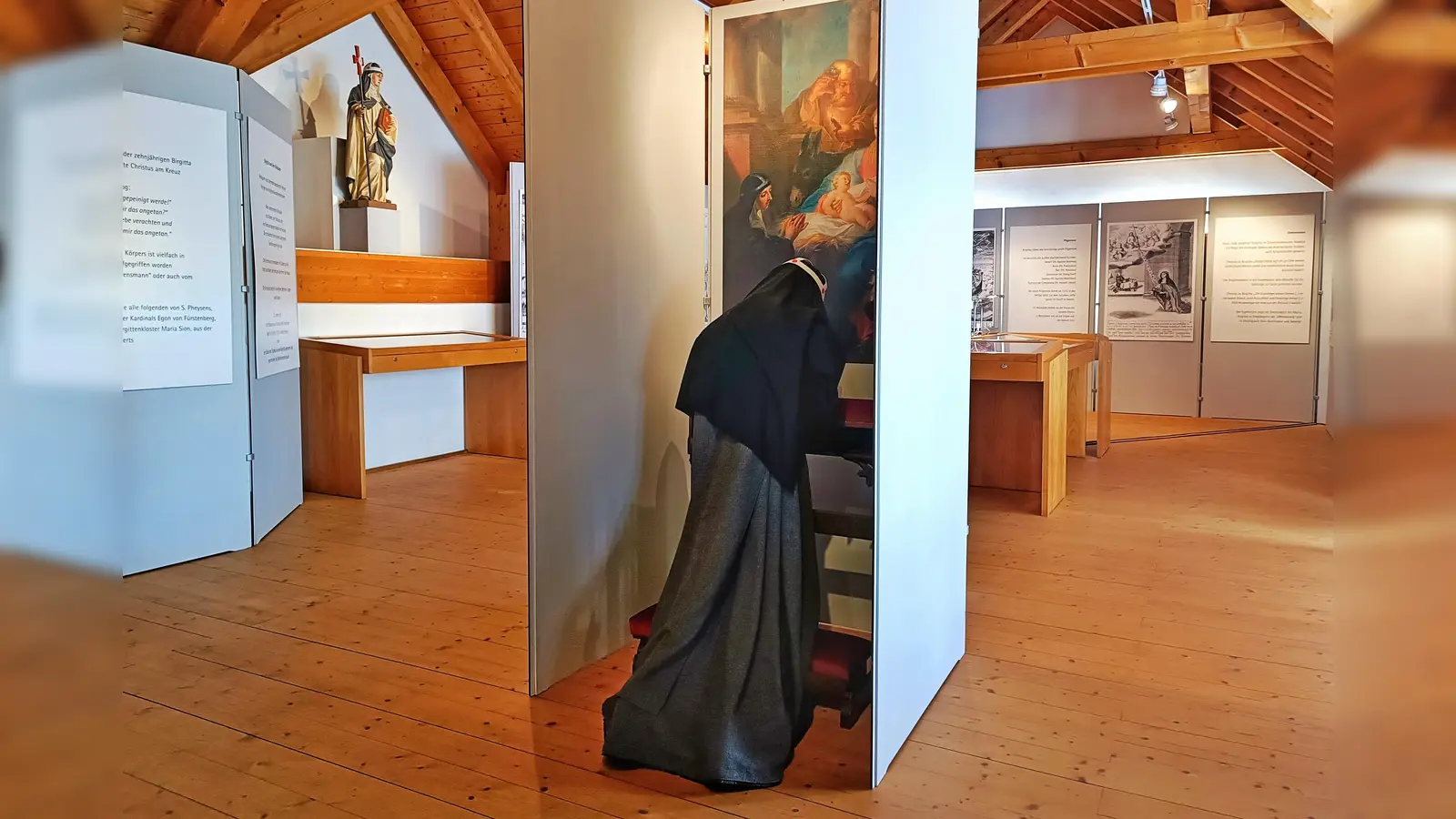 Die Ausstellung zeigt das Leben und Wirken der heiligen Birgitta von Schweden. (Foto: Susanne Allers)