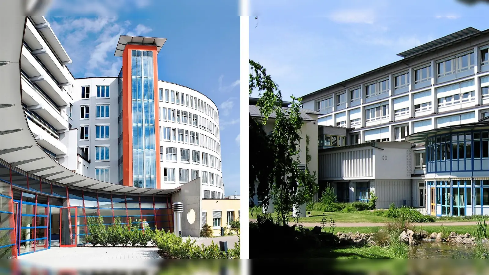 Das Helios Amper-Klinikum Dachau und die Helios Amper-Klinik Indersdorf. (Foto: Helios)