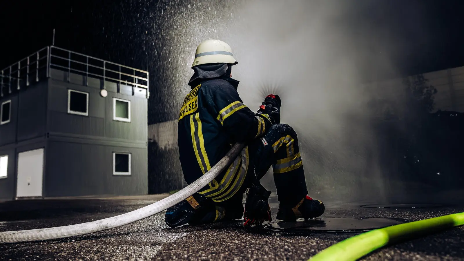 Die Teilnehmer des Atemschutzkurses wurden intensiv geschult. (Foto: Kreisbrandinspektion Dachau)