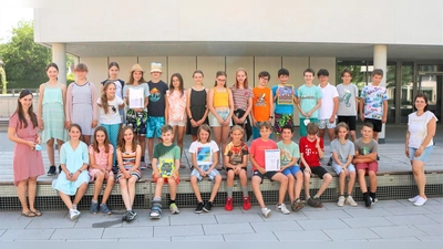 Die Klasse 5g vom Ignaz-Taschner-Gymnasium stellte den Leserekord im Projekt auf. (Foto: Stadtbücherei Dachau)