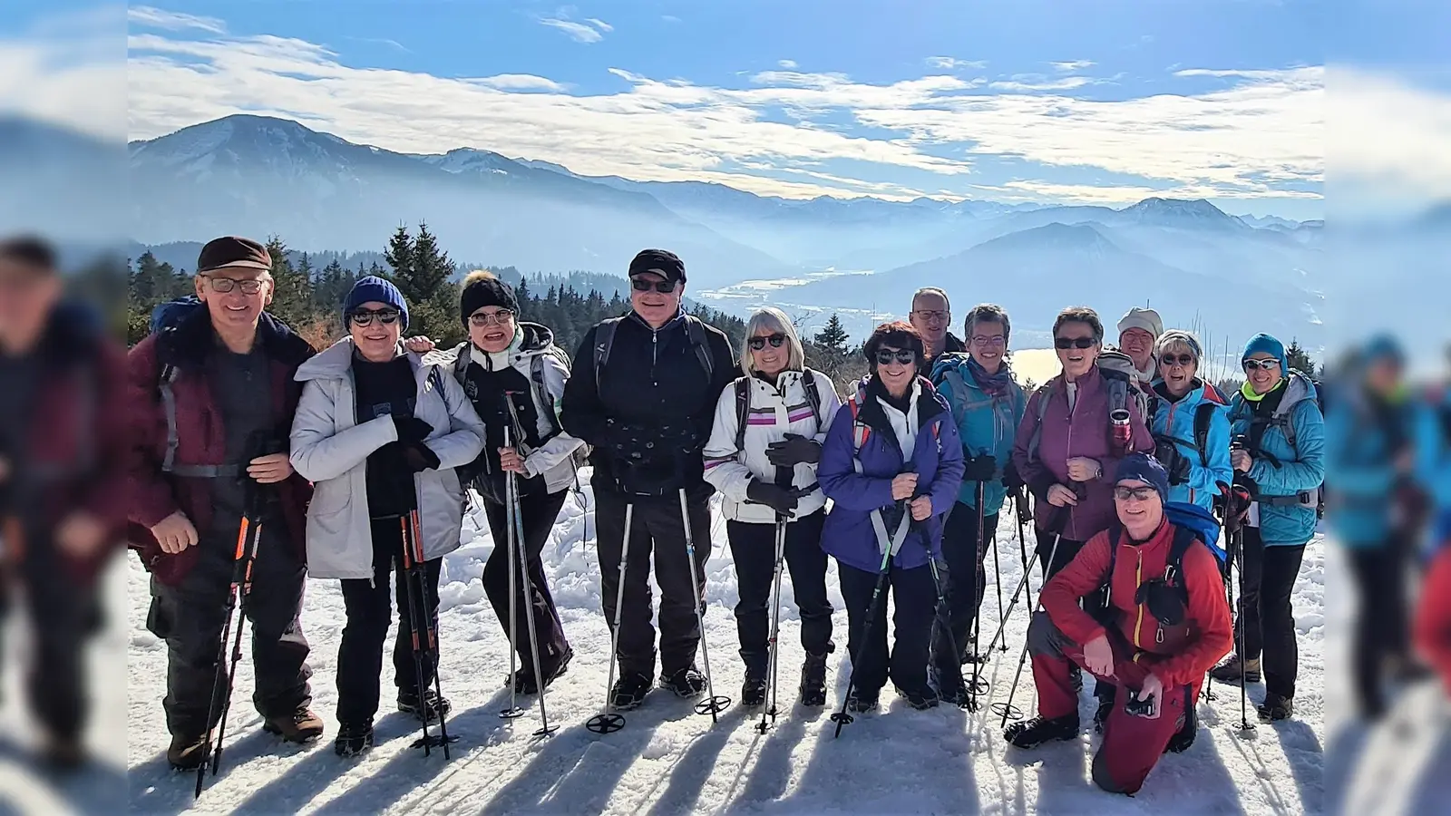 Die Dachauer Bergsportler unterwegs am Tegernsee. (Foto: Alpenverein Dachau)