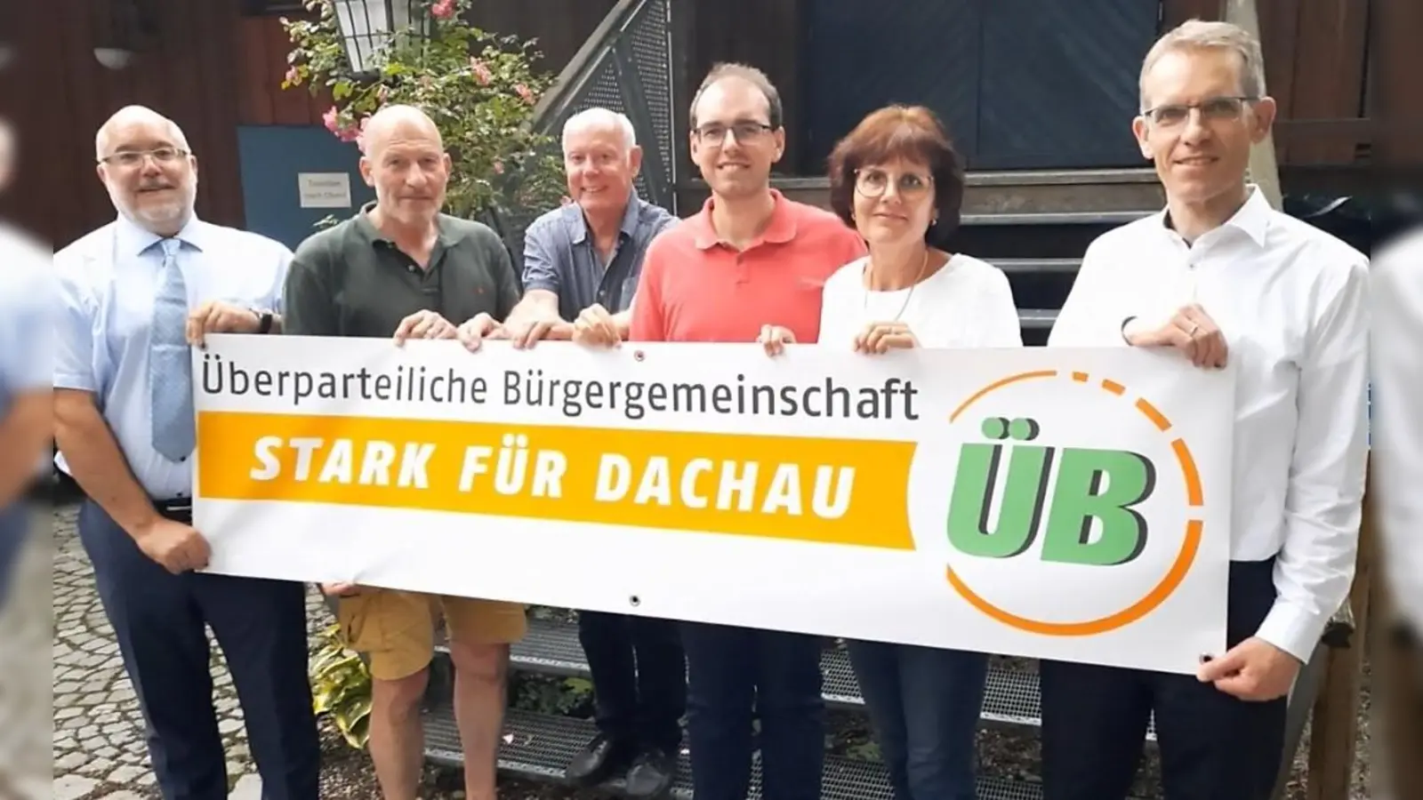 Die ÜB Dachau hat sich neu aufgestellt (von li) Jürgen Schleich, Martin Lehn, Dieter Holder, Sebastian Rösch, Renate Rösch und Michael Kittelberger. (Foto: ÜB Dachau e.V.)
