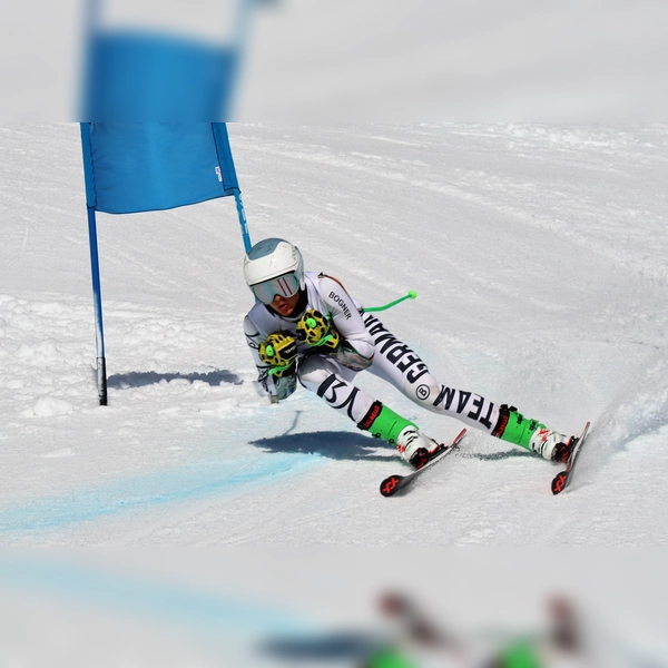 David Baltes (U16m) holte sich die Tagesbestzeit im Riesenslalom. (Foto: GSC Dachau)
