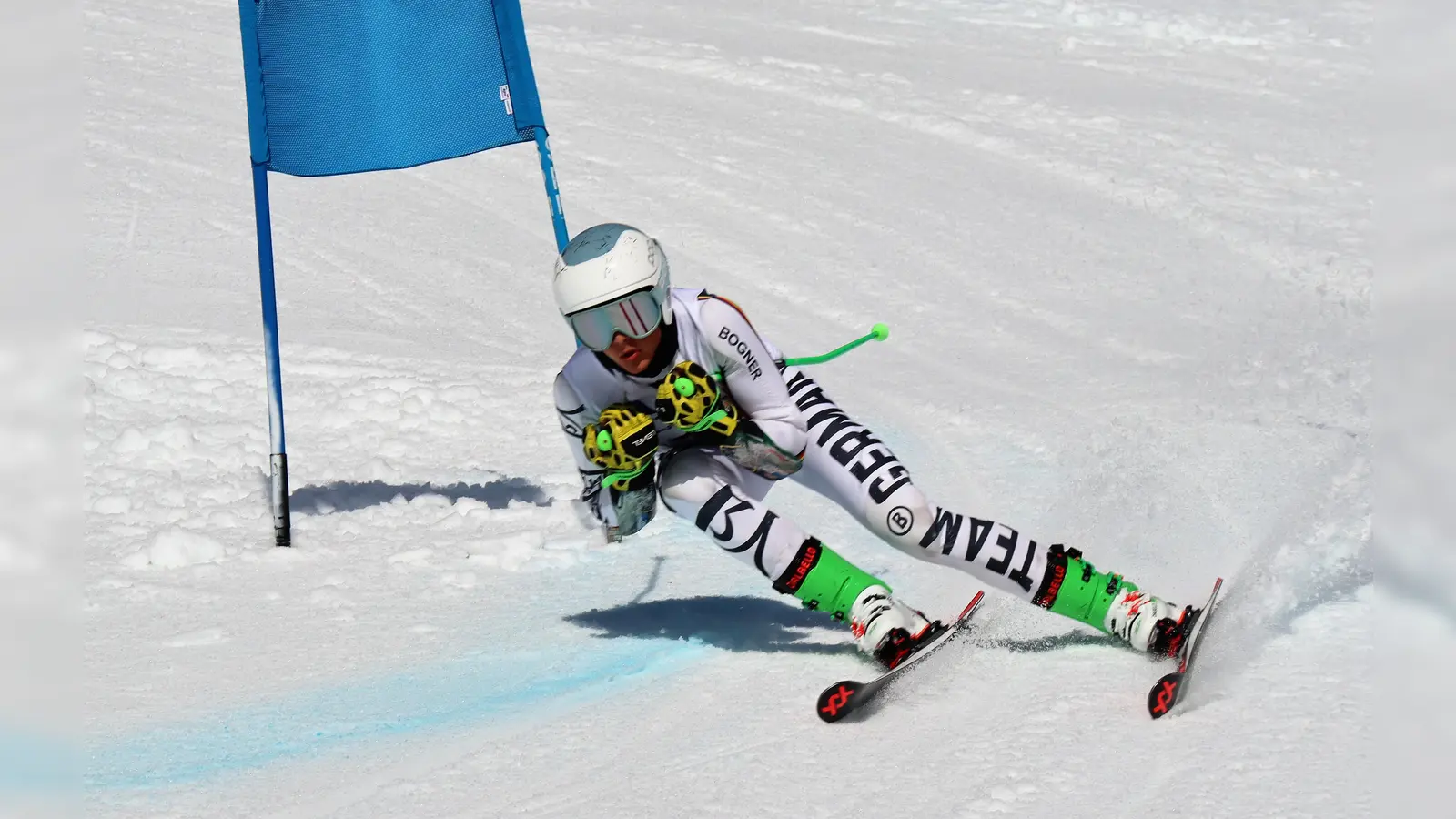 David Baltes (U16m) holte sich die Tagesbestzeit im Riesenslalom. (Foto: GSC Dachau)