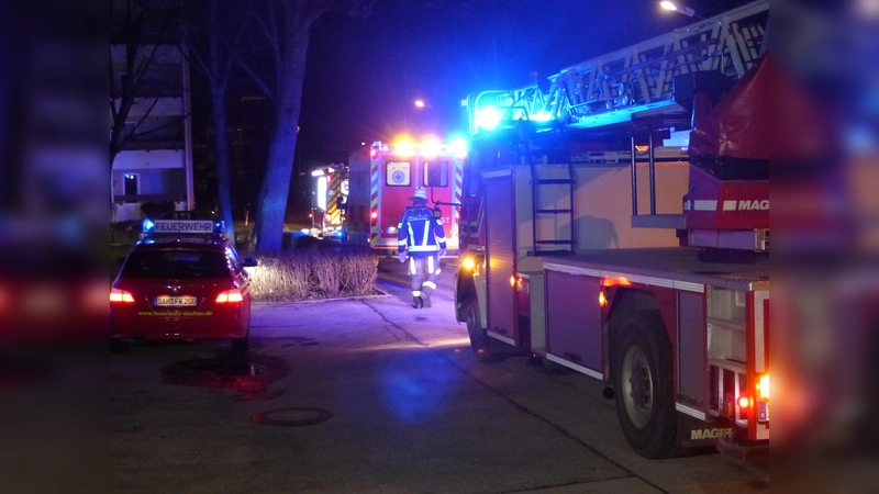Zum Einsatz bei einem Brand in der Pollnstraße. (Foto: FFW Dachau)