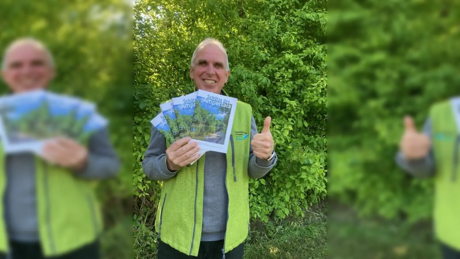 Gebietsbetreuer Wolfgang Kuhn ist vom Naturreichtum der verschiedenen Lebensräume im Ampertal begeistert. (Foto: Kerstin Bohlen)