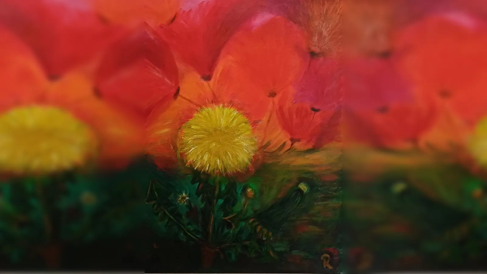 Renate Nann arbeitet überwiegend mit Acrylfarben. (Foto: Nann)