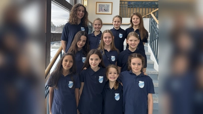 Die jüngsten Synchronschwimmerinnen überzeugten beim Sichtungstest in Gainau. (Foto: TSV Eintracht Karlsfeld)