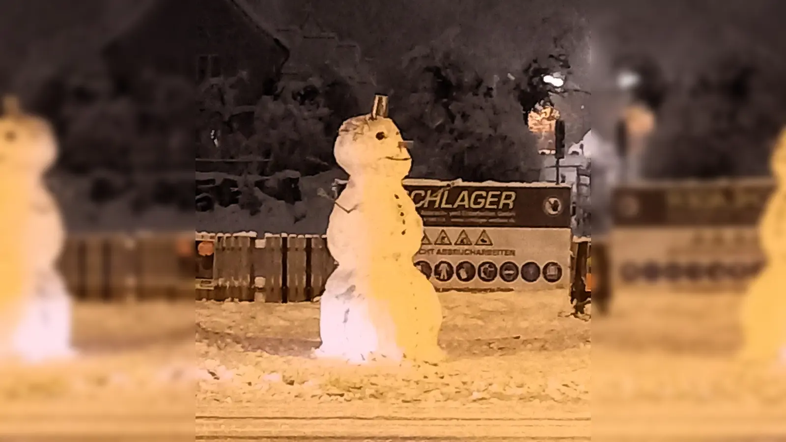 Danke für das Schneemannfoto an unseren Leser Wolfgang Spirat. (Foto: privat)