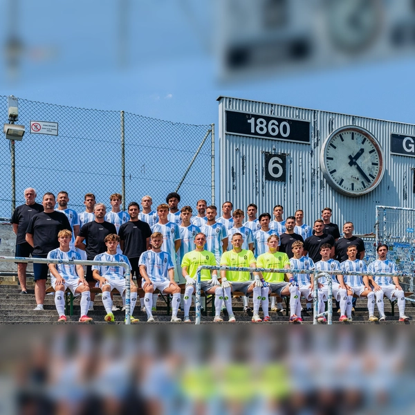 Kader des Neustarts in der Regionalliga Bayern: TSV 1860 München. (Foto: TSV München von 1860 Spielbetriebs-GmbH)