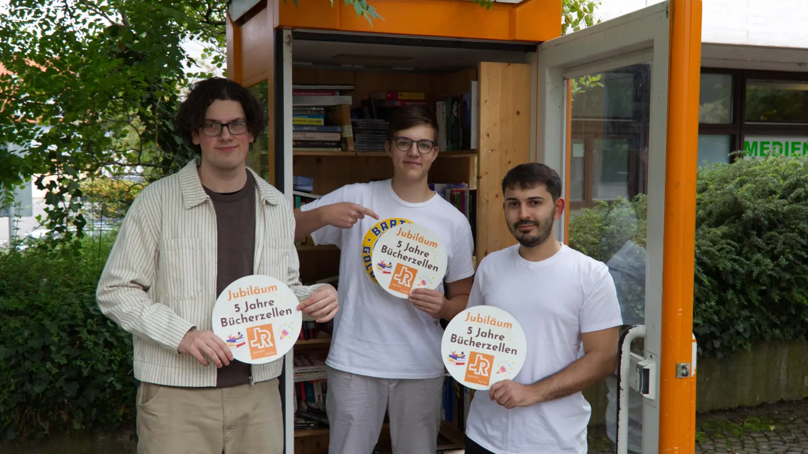 Lukas Stolze, Sprecher Jugendrat, Philipp Caspari, Sprecher Jugendrat, und Berkay Keneroglu, Stadtratsreferent für Jugend ( v. l.). (Foto: Joshua Babernits)