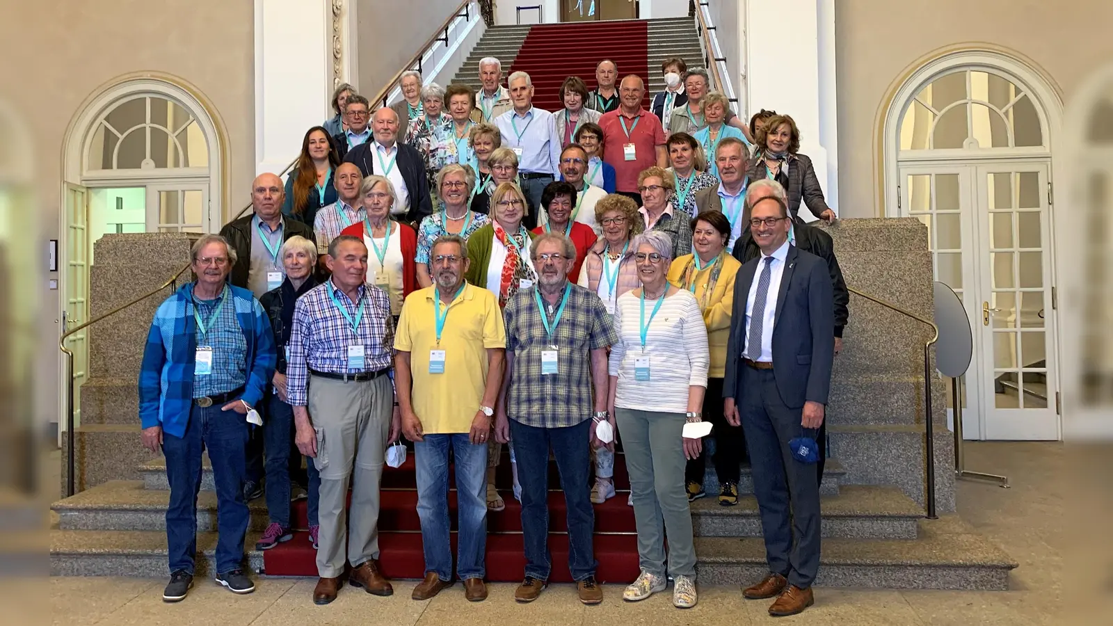 Bernhard Seidenath (re) freute sich über den Besuch aus seinem Wahlkreis. (Foto: CSU Dachau)